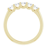 14K Yellow 5/8 CTW Lab-Grown Diamond Anniversary Band